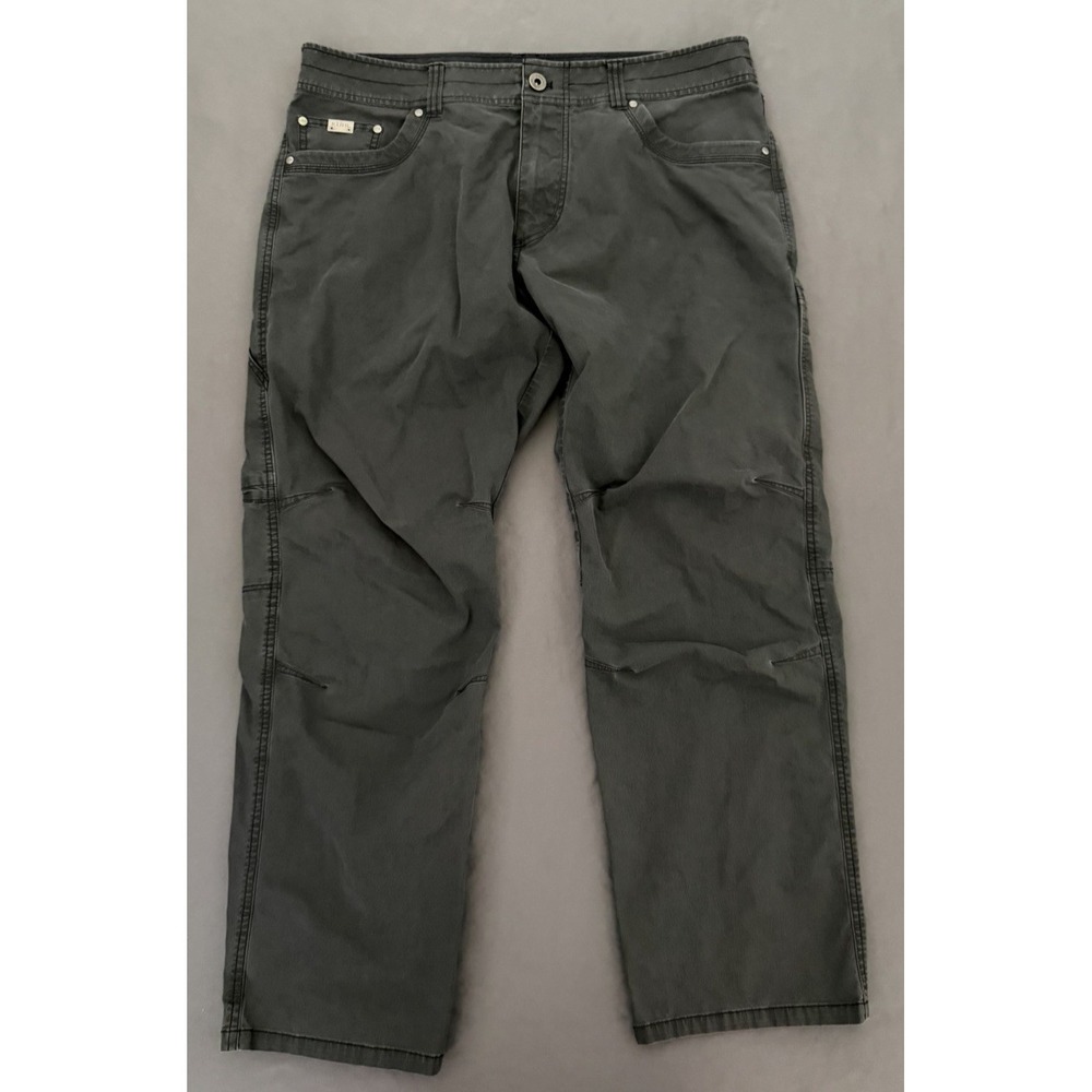 Kuhl Revolvr Pants Mens Size 38X30‎ Gray Vintage Hiking Stretch Straight Leg